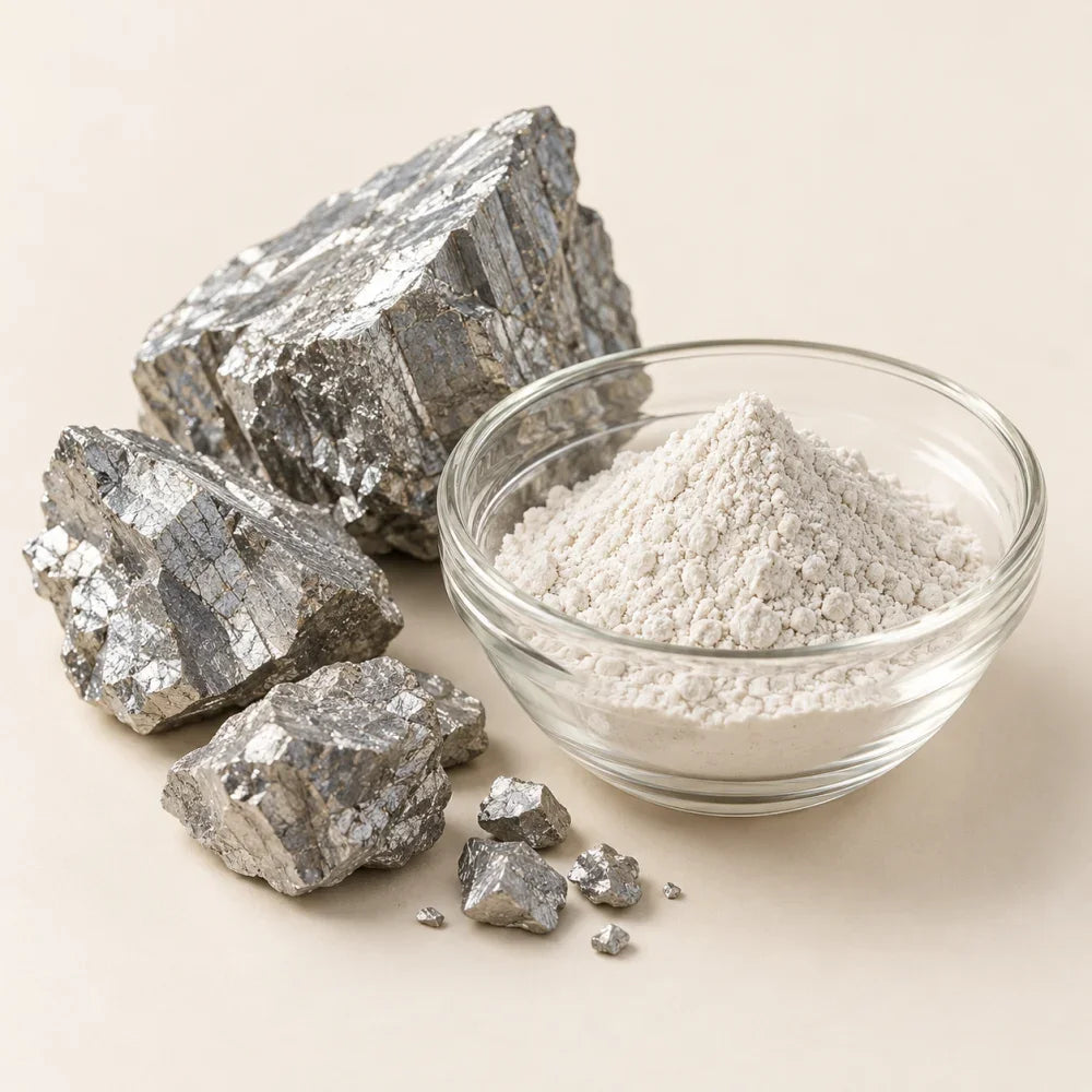 Zinc mineral y zinc en polvo